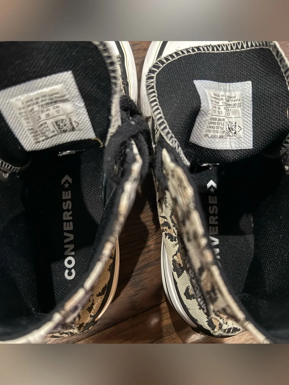 Converse Chuck Taylor All Star EVA Lift High-Top, Animal Print Youth size 11